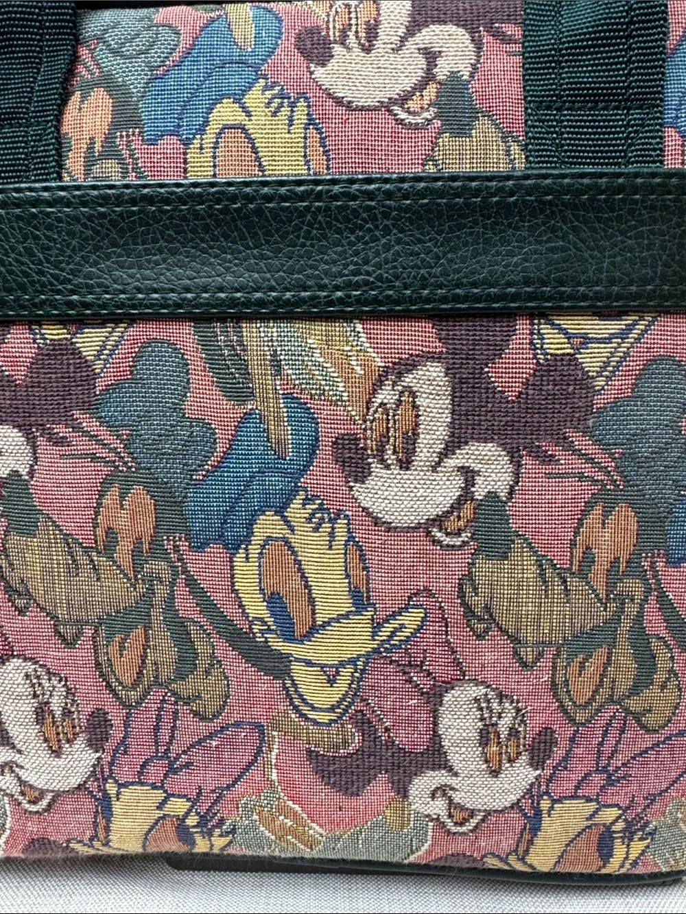 Disney Green Multi-Character Canvas Laptop Bag